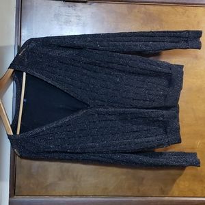 GAP Cardigan Black Sparkle Size XL